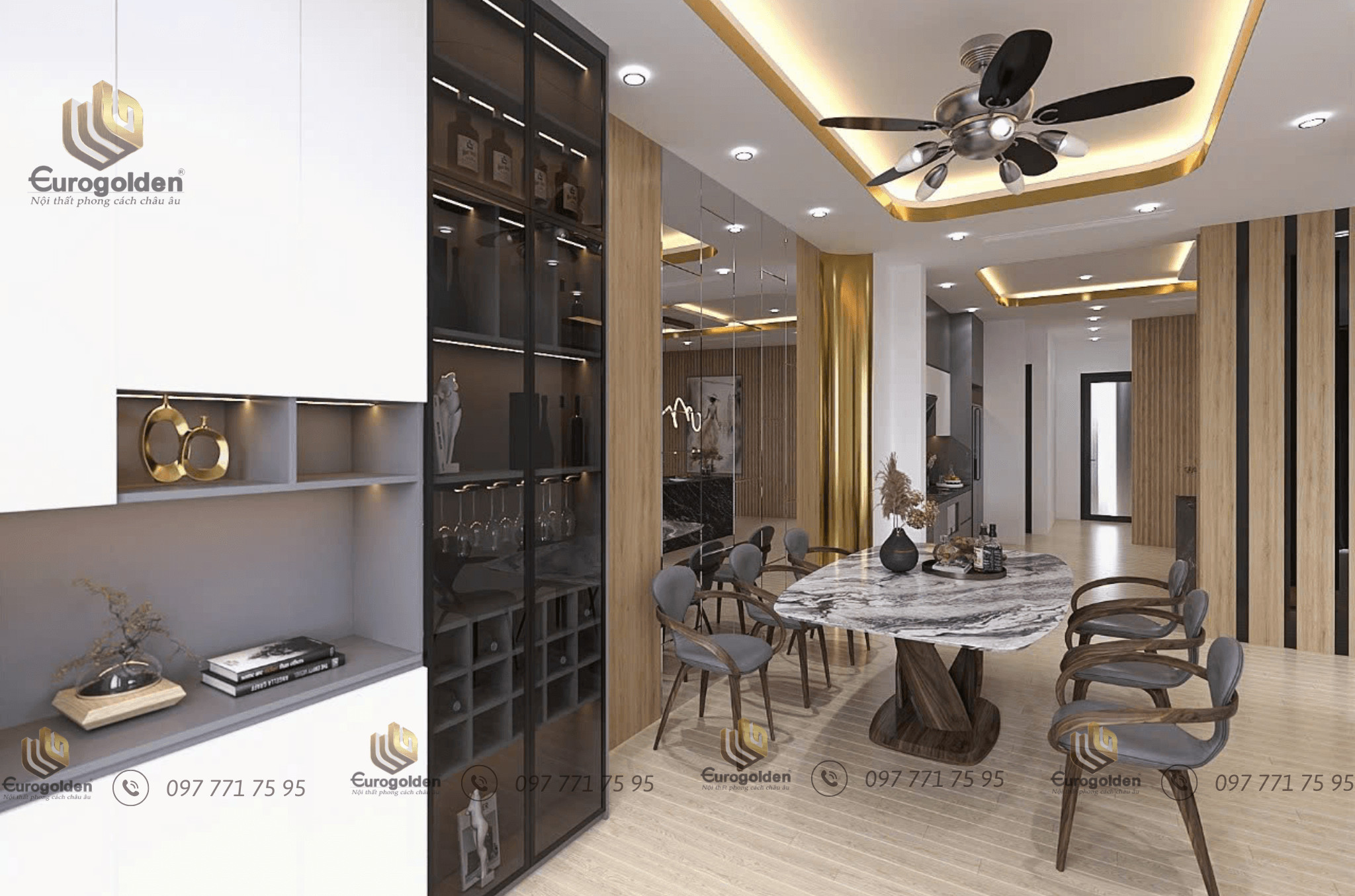 nội thất nhà 3 tầng