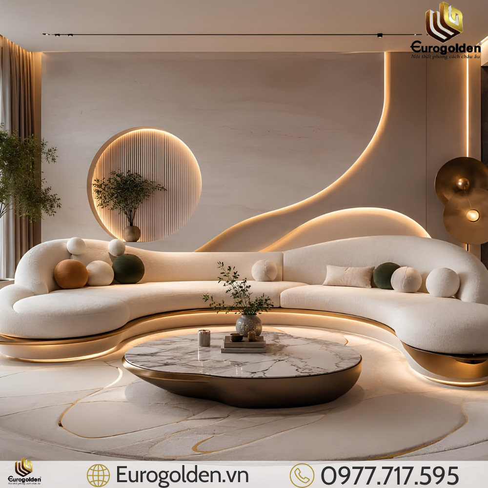 Mẫu ốp tường vách sofa