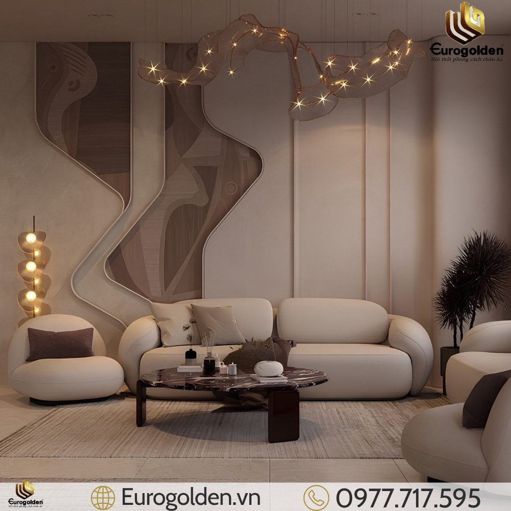 Mẫu ốp tường vách sofa
